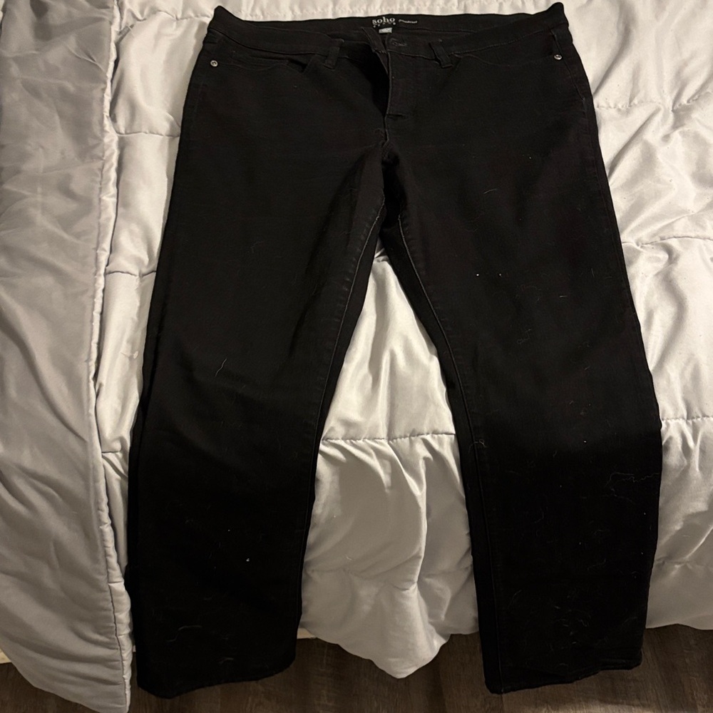 New York & Company Black Bootcut Jeans